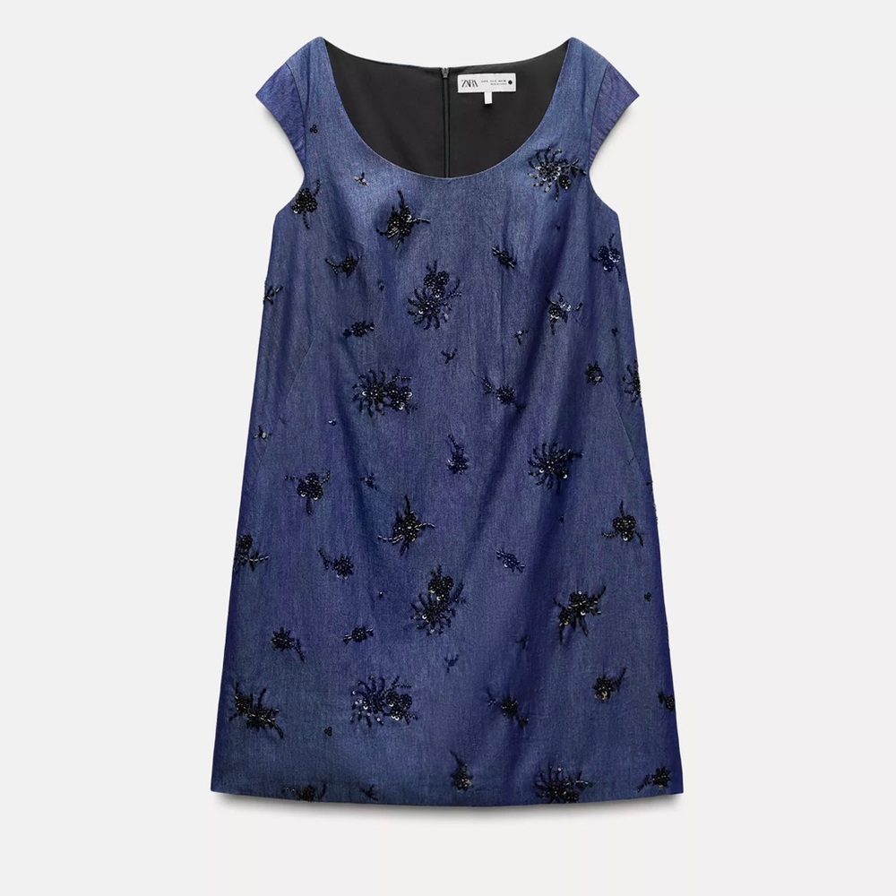 Zara Beaded Denim Affect Dress
ZW Collection.